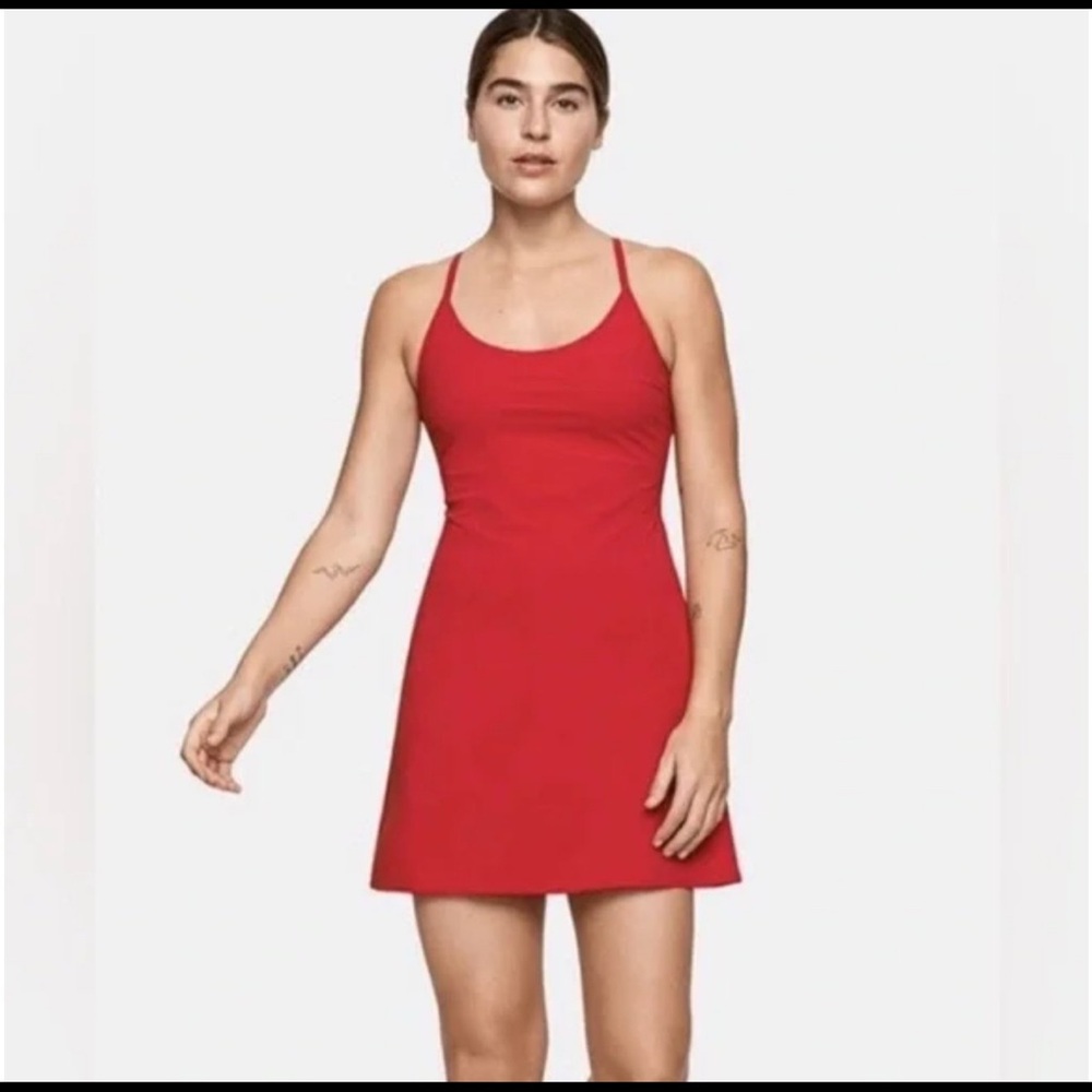 Outdoor Voices Red Exercise Dress